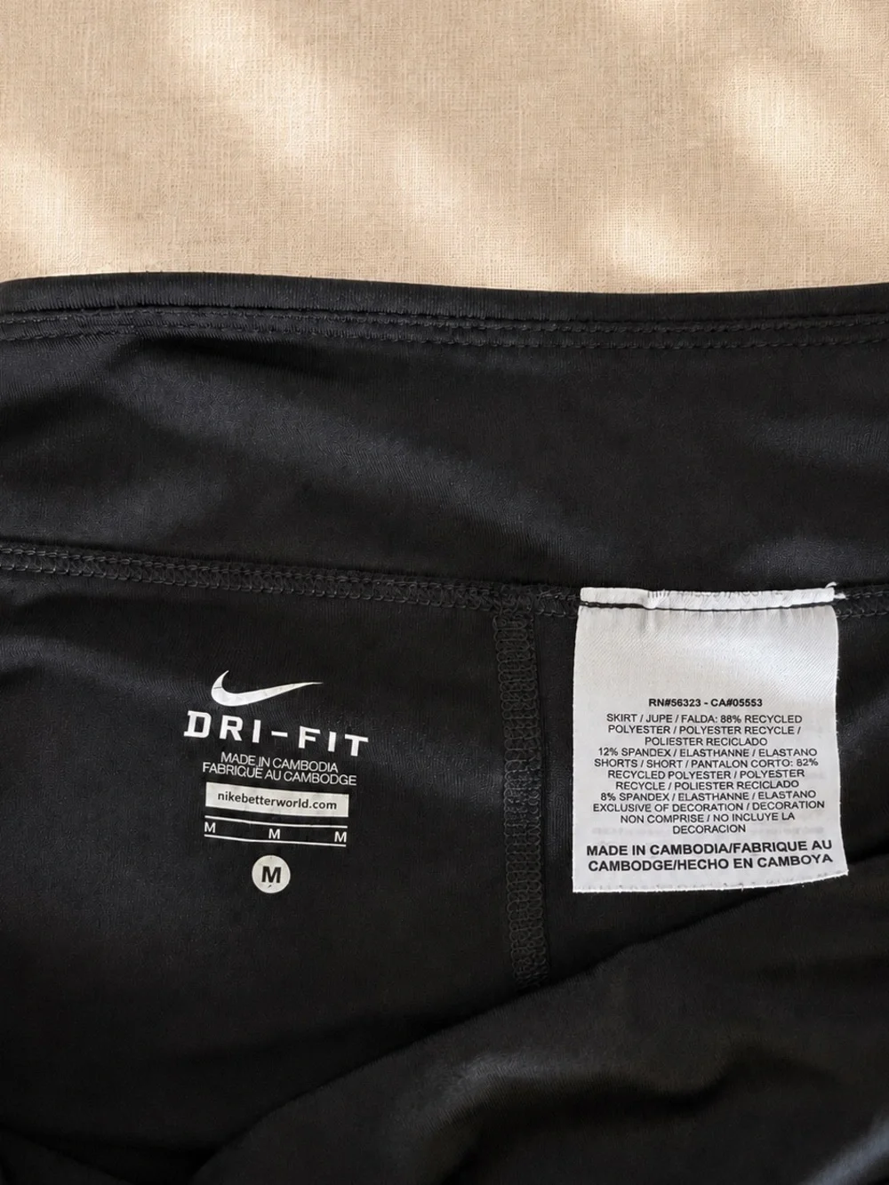 Nike Dri-FIT Black Tennis Skort Built-In Shorts Women’s M